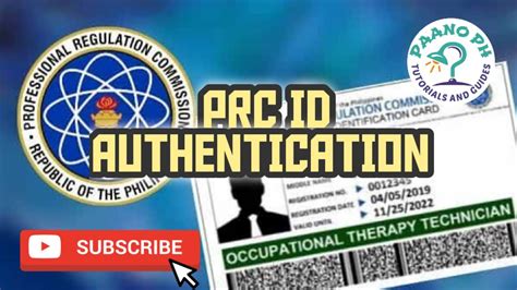 authentication of prc id|Paano magpa authenticate ng PRC ID .